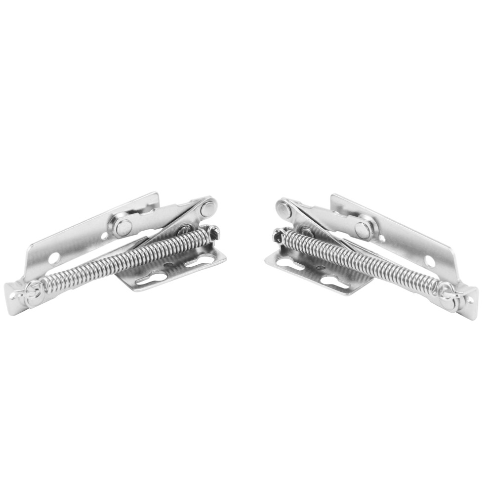 2X 80 Degree Sprung Hinges Cabinet Door Lift Up Stay Flap Top Support Cupboard Kitchen 4852537392341
