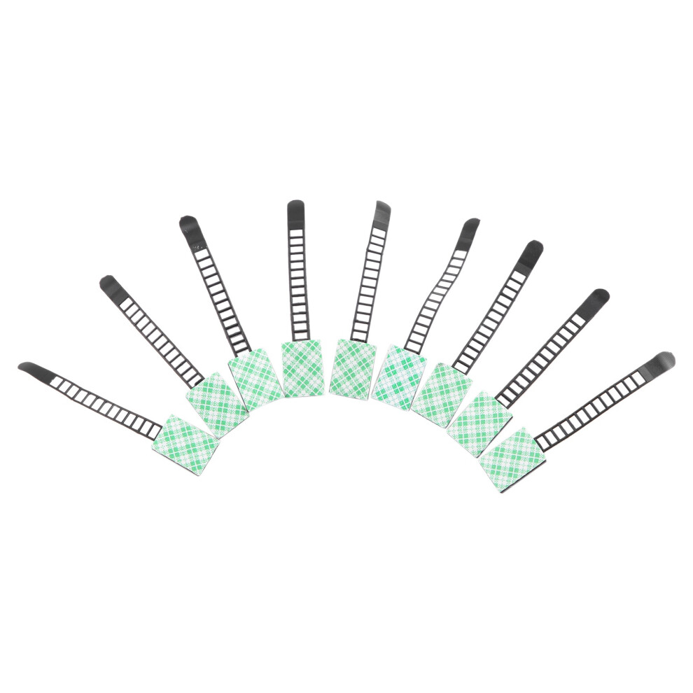 3X Adjustable Cable Holder Set Management, Cable Clips Of Cable Fixing Wire Holder With Adhesive Secured Backing 4851514189080