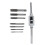8 in 1 Tap Tool Set Thread Metric Machine Hand Screw Thread Plug Taps Set 2