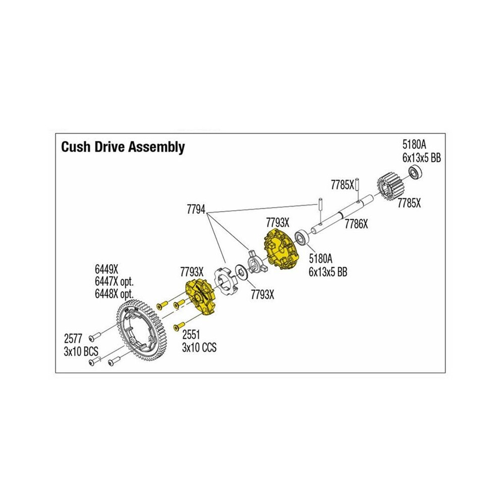 Metal Transmission Cush Drive Housing For Traxxas 1/10 E-Revo 2.0 Vxl Maxx 1/5 X-Maxx 1/6 Xrt Rc Car Upgrade Parts,2 4852367031649