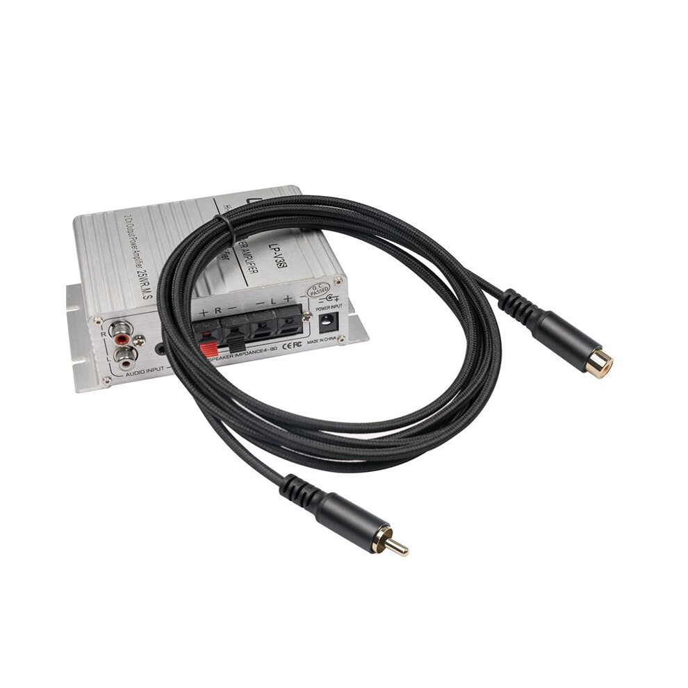 Rca Extension Cable Rca Audio Video Cable Rca Male To Female Cord For Speaker, Subwoofer, Camera, Hdtv, Amplifier, 6M 4852693504558