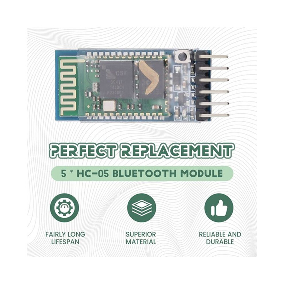 Hc-05 Bluetooth Transceiver Module Master-Slave Bluetooth Expansion Board Wireless Rf Slave Module For Arduino Projects 4852367017797
