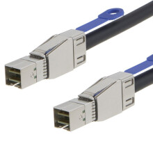 MinSAS-Kabel 4x SFF-8644 auf SFF-8644, mehradriges, geschirmtes Kabel für Festplattenserver, Datenübertragung, 1 m