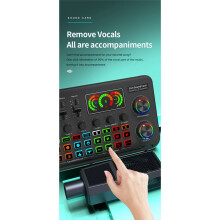 Externe Bluetooth-Soundkarte, Live-Soundkarte, Computer-PC-Soundkarte, Soundmixer, Live-Mixer, Rauschunterdrückungsmixer