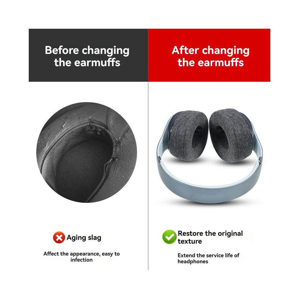 Earpads For Beats Studio2 Studio3 Headphones Earphone Cover Earmuffs Headphone Sponge Cover Replacementaccessories Black 4852693524099
