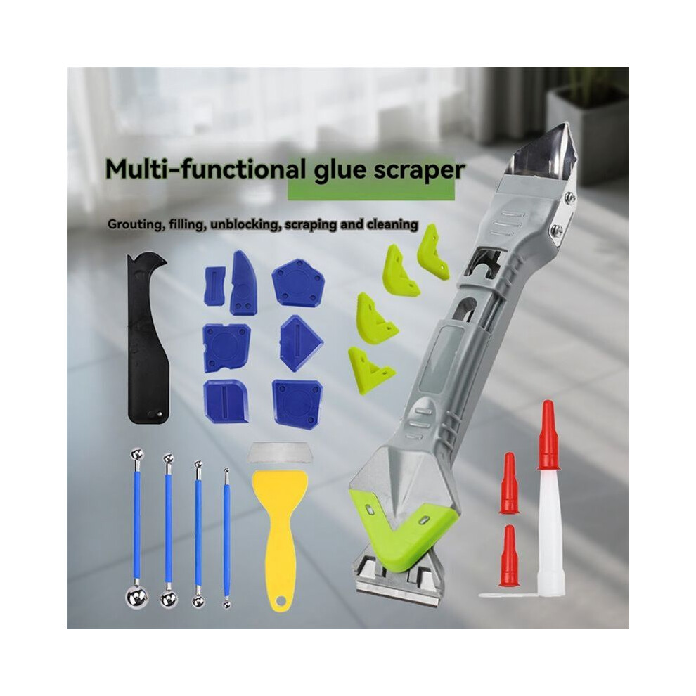 Multifunctional Five-In-One Seam-Beautifying Kit Glue Scraping And Caulking Tool Kit Seam-Beautifying And Cleaning Tool 4851514101334