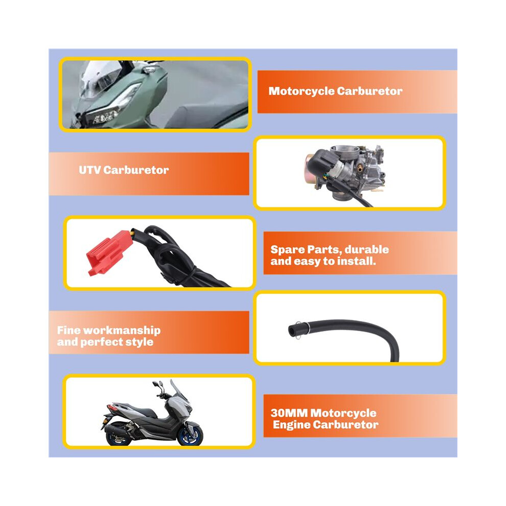 30Mm Motorcycle Engine Carburetor For Linhai 250Cc Asw Manco Talon Linhai Bighorn 260Cc 300Cc Atv Utv Off Road 4851514158222