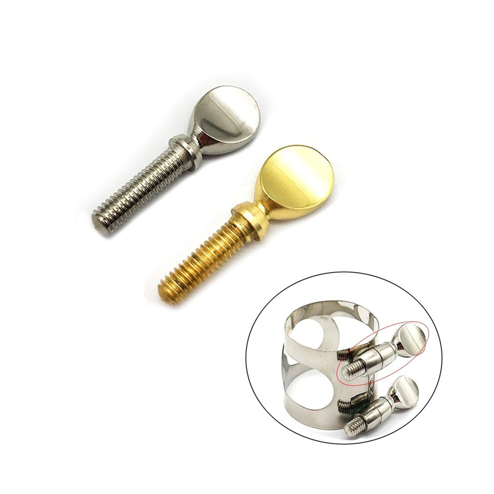 4Pcs Sax Neck Screw Tightening Screw Compatible With Sax Saxophone Bass Clarinet Accessory (Silver) Silver 4852537326681