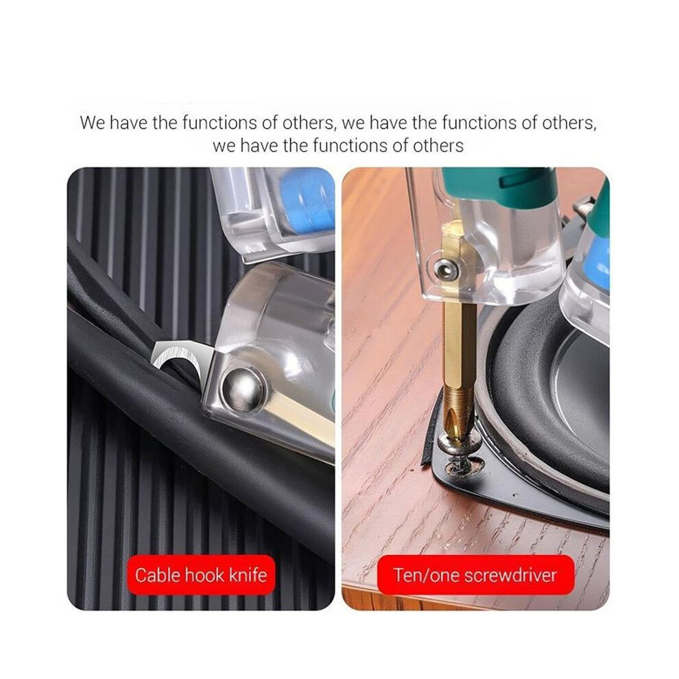 Folding Stylus Screwdriver Wire Stripper, Foldable Wire Stripper, Built-In Voltage Tester Screwdriver 4851514196743