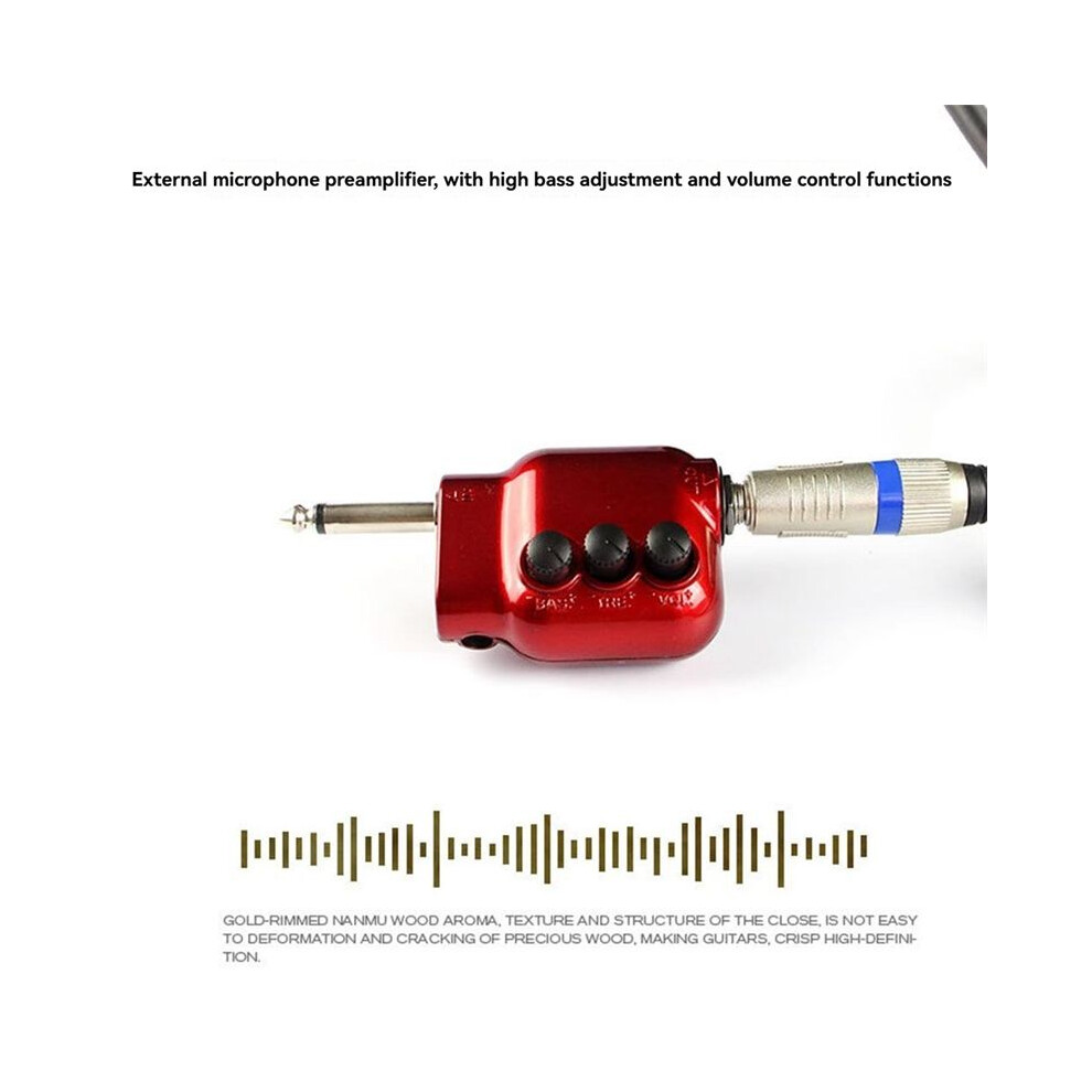 Guitar Pre Amplifier Guitar Mini Preamp 6.35Mm Plug For Guitar Musical Instrument Part 4852537369398