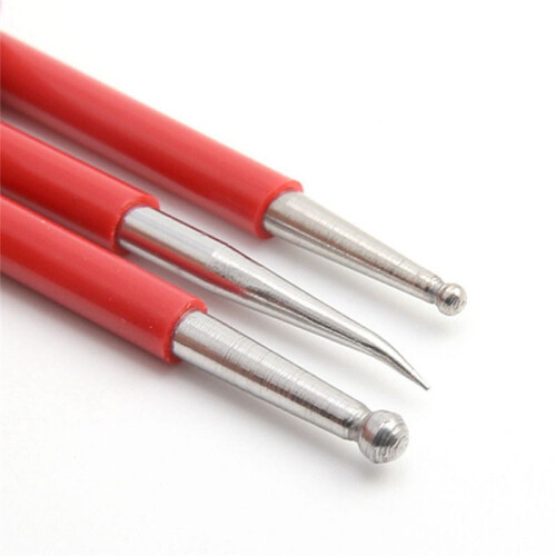 3Pcs DIY Handmade Leather Carving Tools Leather Carving Squeegee Shaper Squeegee Set 1