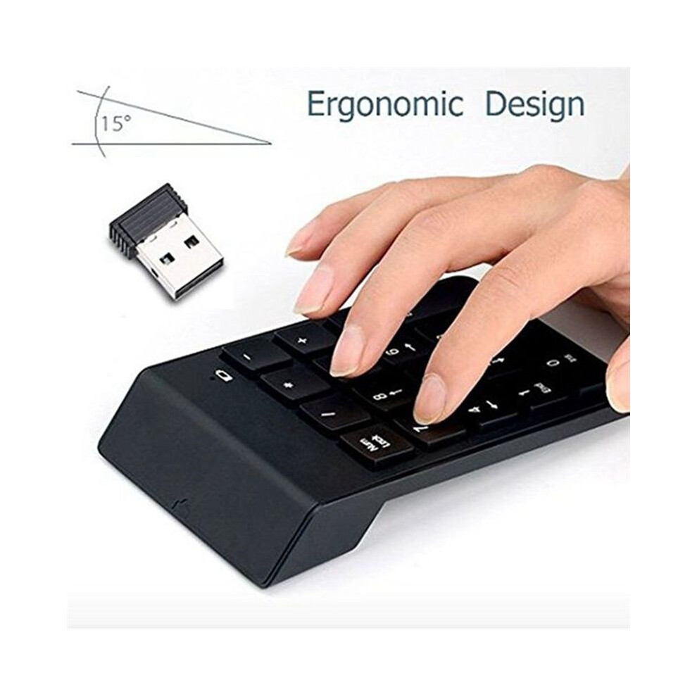 18 Keys Wireless Usb Number Pad Keyboard With 2.4G Mini Usb Numeric Receiver For Laptop Desktop Pc Notebook 4852367047909