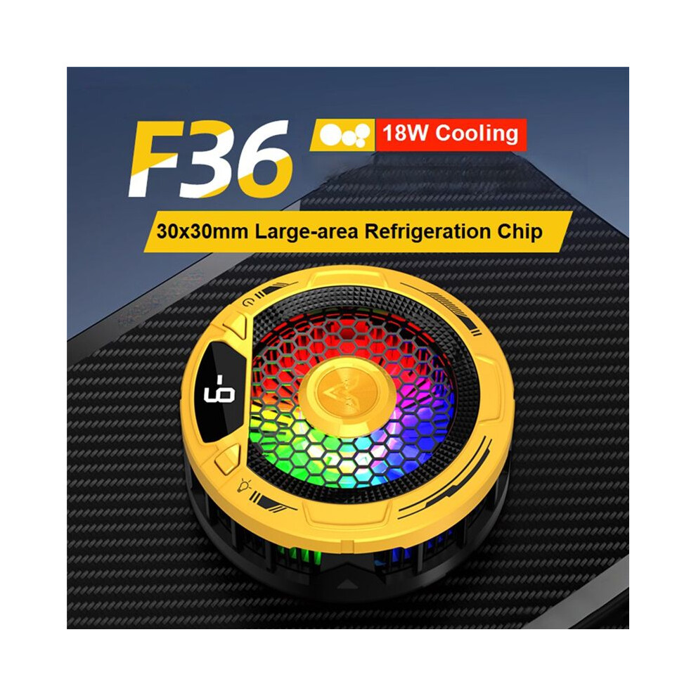 F36 Semiconductor Phone/Tablet Cooler 18W High-Speed Cooling Magnetic Rgb Efficient Cooling For Gaming Smartphones 4852367024177