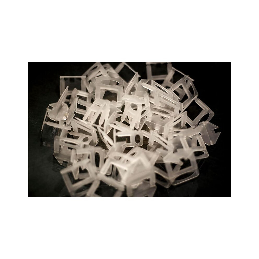 Tile Leveling System Clips - Diy Tiles Leveler Spacers - Tile Leveling System For Tile Installation (1/8 Inch) (500Pcs) 4852693508105