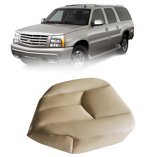 Car Front Driver Side PU Leather  Cushion Bottom  Cover for  Escalade 2003-2006 Beige 2