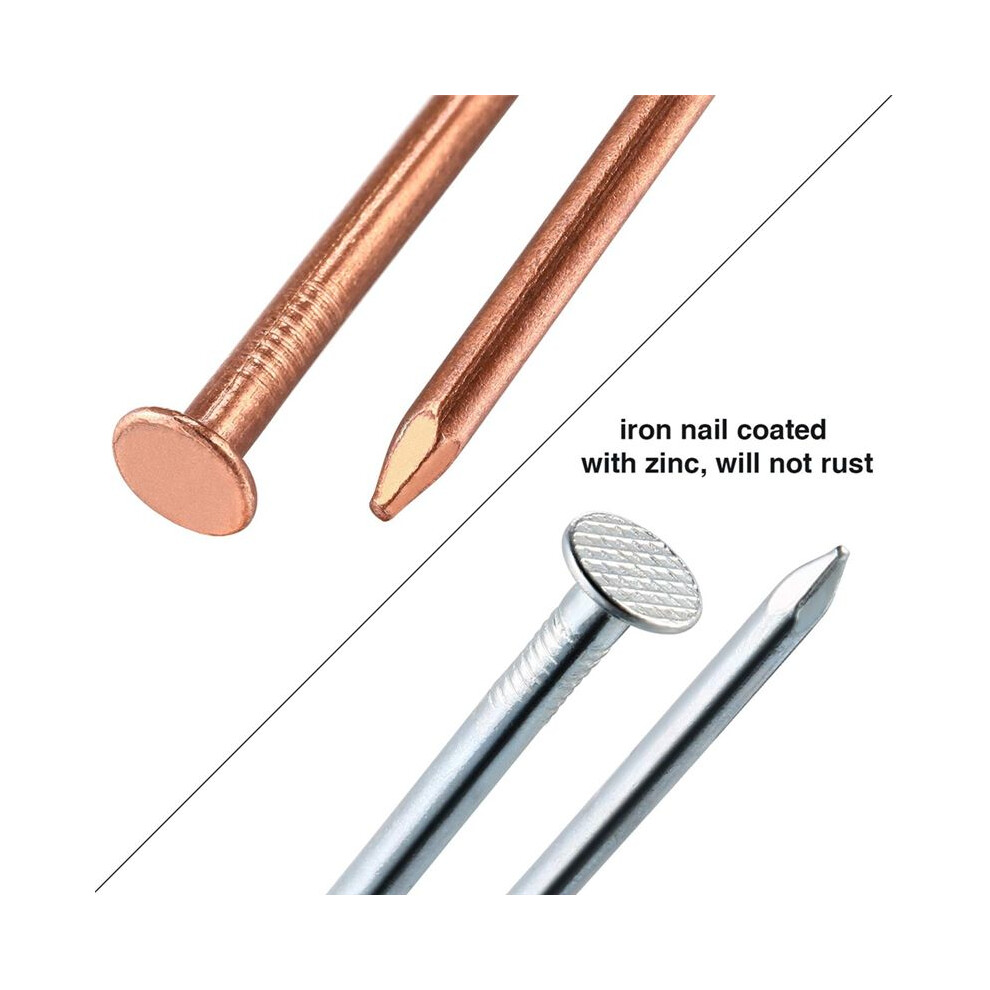 Photos - Nail / Screw / Fastener 20Pcs Copper Nails for Killing Trees Stump Root 3.5 Inch Long Nail Spikes, Stump Removal Spikes with 2 Pcs Steel Nails