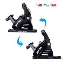 ZTTO Hydraulic Disc Brake Calipers CNC Flat Mount Bicycle Oil Disc FM Adapter for 140/160mm Bicycle Brake Rotor Black