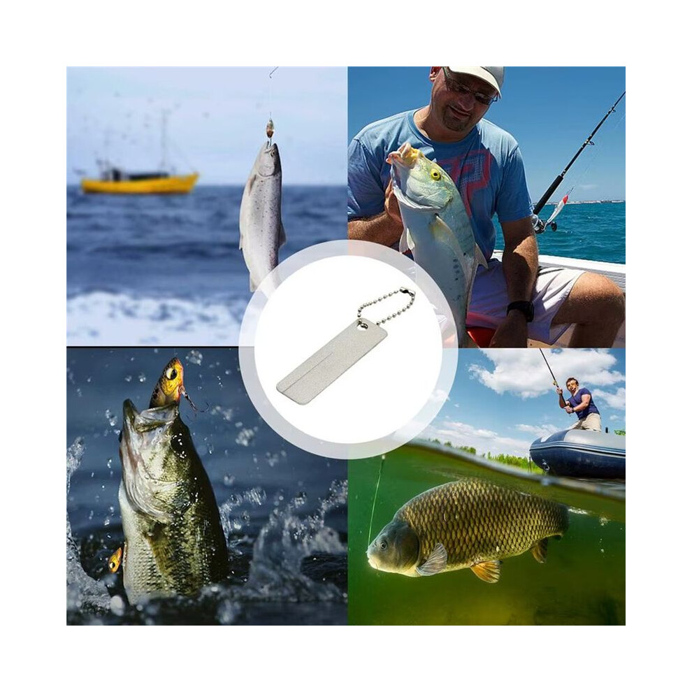 Fishing Hook Sharpener Sharpening Stone Camping Small Portable Keychain Tool Small Pocket Grinding Tool Multifunctional 4852537399760