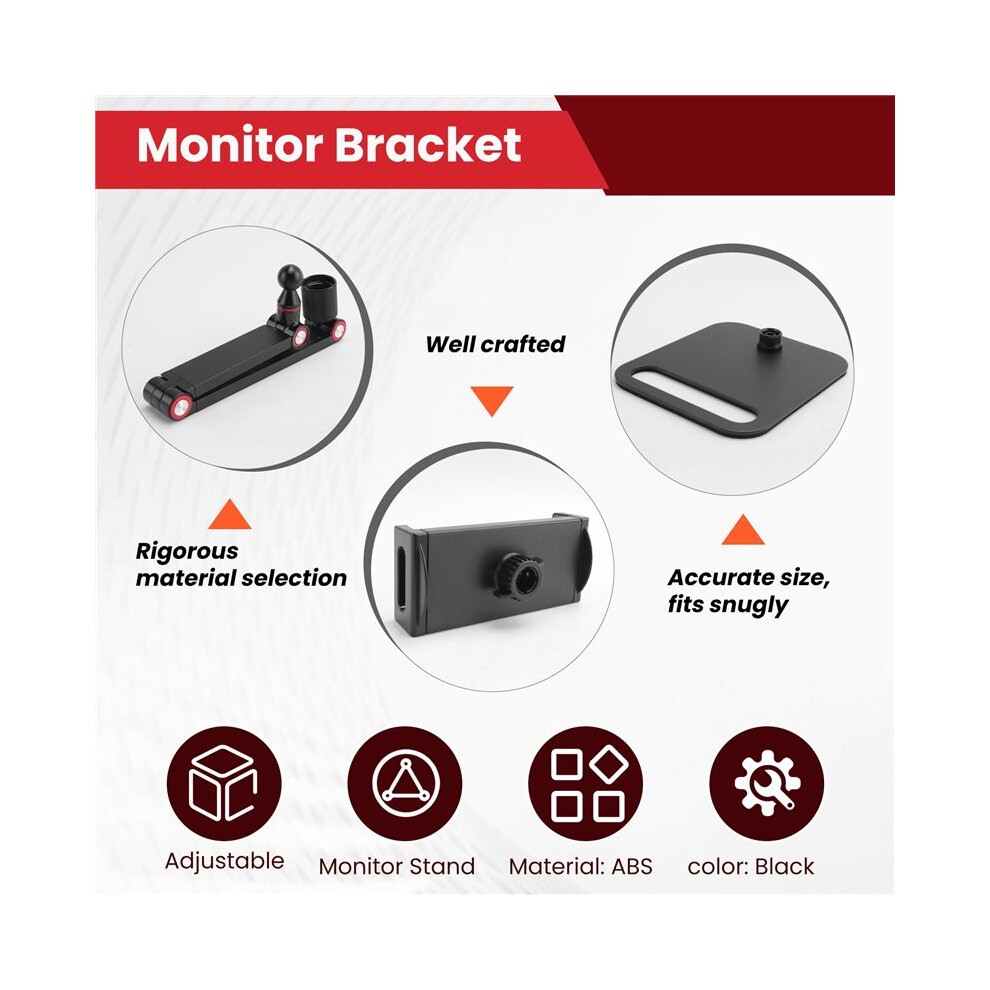 Portable Monitor Stand Adjustable 360 Swivel Bracket Tablet Holder Compatible With Tablet Desktop Clamp Stand 4852537334174