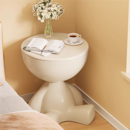 Bedside Table Home Sofa Side Table Storage Rack Movable  Table Coffee Table Black 1