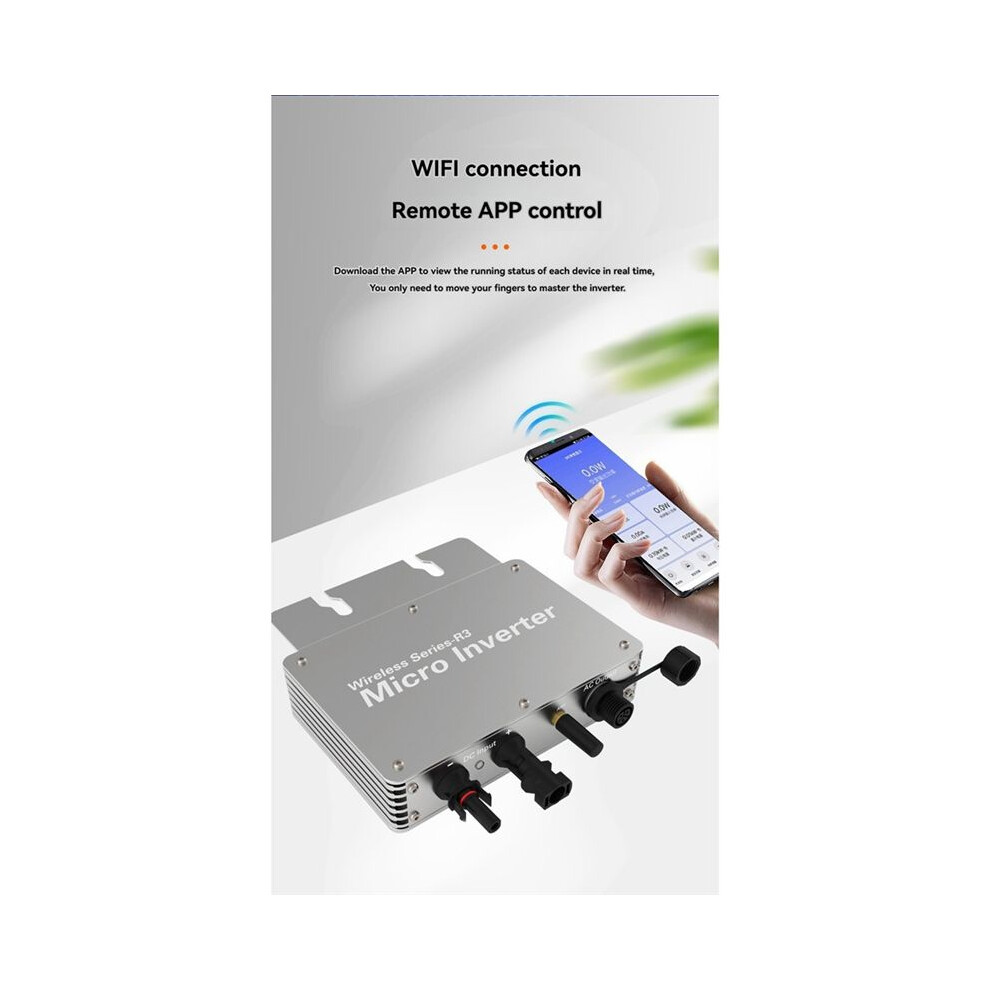 400W Solar Inverter Grid Tie Mppt Micro-Inverter 230V/120V Support Wifi For Outdoor Photovoltaic Power Generation System 4852367095177