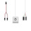 2M Portable LED Lights Computer Desktop  PC External Start Power /Off Button Extension Cable,  Light 2