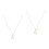 2Pièces Colliers Pendentif Lettre E Femme Chic 6