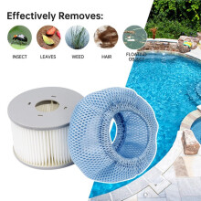 Zum Whirlpool- und Spa-Zubehör für Mspa gehören unter anderem Schraubsockeladapter, aufblasbare Spa-Poolfilter und Wellen-Spa-Poolfilter.