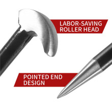 Rolling Head Pry Bar Set Ladies Foot Mechanical Pry Bar,Car Pry Bar,Heel Lever 6 Inches 12 Inches 16 Inches,3PCS