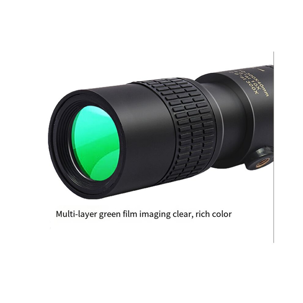 10-300X Zoom Metal High Definition Monocular Binoculars Long Distance Portable Travel Binoculars Monocular Hunting Toys Light 4851514161123