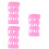 3Pièces Housse Silicone Rose Extérieur 8
