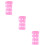 3Pièces Housse Silicone Rose Extérieur 10