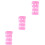 3Pièces Housse Silicone Rose Extérieur 6