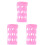 3Pièces Housse Silicone Rose Extérieur 3