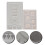 8Pièces Plateaux De Design En Plastique Gris Pour Perles 9