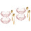 4Ensembles Bols Mélangeurs Roses Pour Masques 5