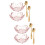 4Ensembles Bols Mélangeurs Roses Pour Masques 8
