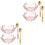 4Ensembles Bols Mélangeurs Roses Pour Masques 4