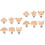 12Pièces Clips Dentition Bois Bébé Multi-Usage Légers Solides 4