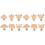 12Pièces Clips Dentition Bois Bébé Multi-Usage Légers Solides 2