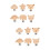 12Pièces Clips Dentition Bois Bébé Multi-Usage Légers Solides 7