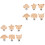 12Pièces Clips Dentition Bois Bébé Multi-Usage Légers Solides 3