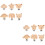 12Pièces Clips Dentition Bois Bébé Multi-Usage Légers Solides 6