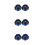 6Pièces Capuchon Fourche Bleu Résistant 8