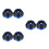 6Pièces Capuchon Fourche Bleu Résistant 7