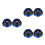 6Pièces Capuchon Fourche Bleu Résistant 5