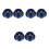 6Pièces Capuchon Fourche Bleu Résistant 10
