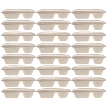 25Ensembles Boîtes De Rangement Alimentaire Beige Séparées