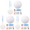3Ensembles Ballons Foot DIY Blancs PU Pour Déco 4