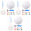3Ensembles Ballons Foot DIY Blancs PU Pour Déco 5